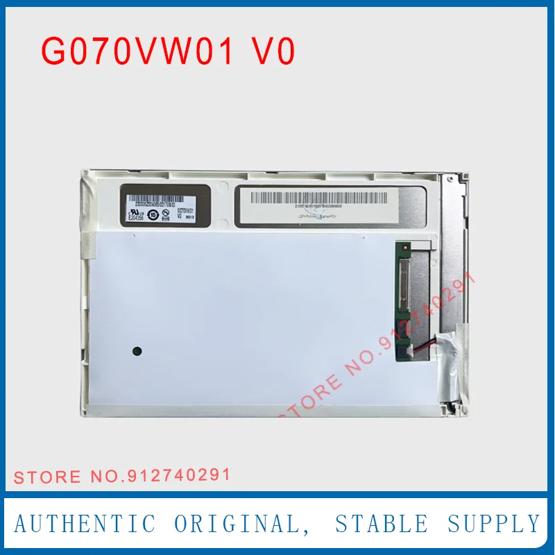 LCD G070VW01 V0  Original 7 Inch G070VW01 V.0 LCD Display Screen Panel E204356 800(RGB)×480 VGA Test Board