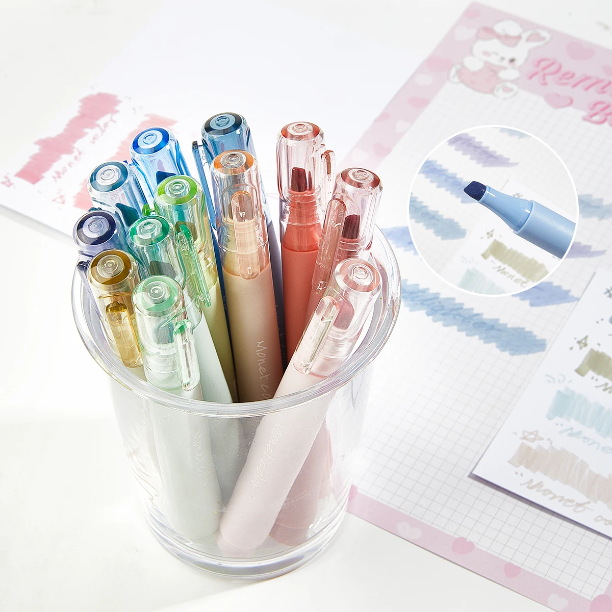 4-Piece Fine Writing Tool, Hig - Highlighter Set Pastel 评论和价格