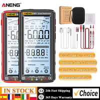 ANENG 681 6000 Counts Digital Multimeter Smart Anti-burn Rechargeable Universal Meter NCV Tester 5-inch LCD Backlit Flashlight