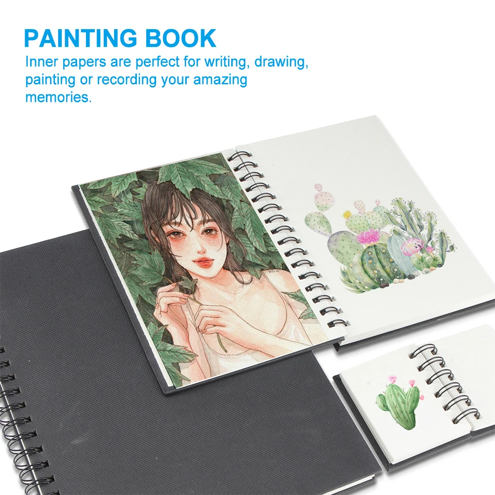 Album For Drawing Professional Sketchbook Thick Paper Spiral Notebook School Supplies Pencil Drawing Notepad Stationery