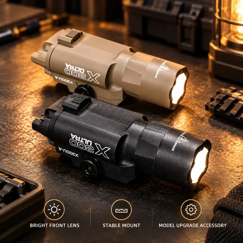 Nylon X300U Bright Model Illuminator, Rail Attached Torch Light for Hobby DIY Model Building