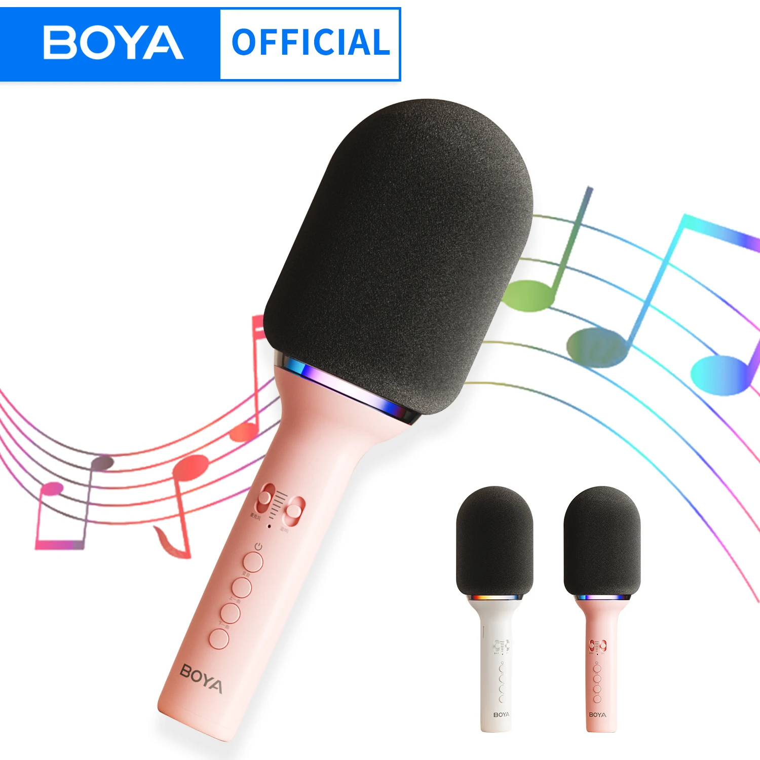 

BOYA K11 Bluetooth Wireless Karaoke Microphone Portable Singing Machine for Kids Singing,KTV,Rever,Voice Changer,Live Streaming