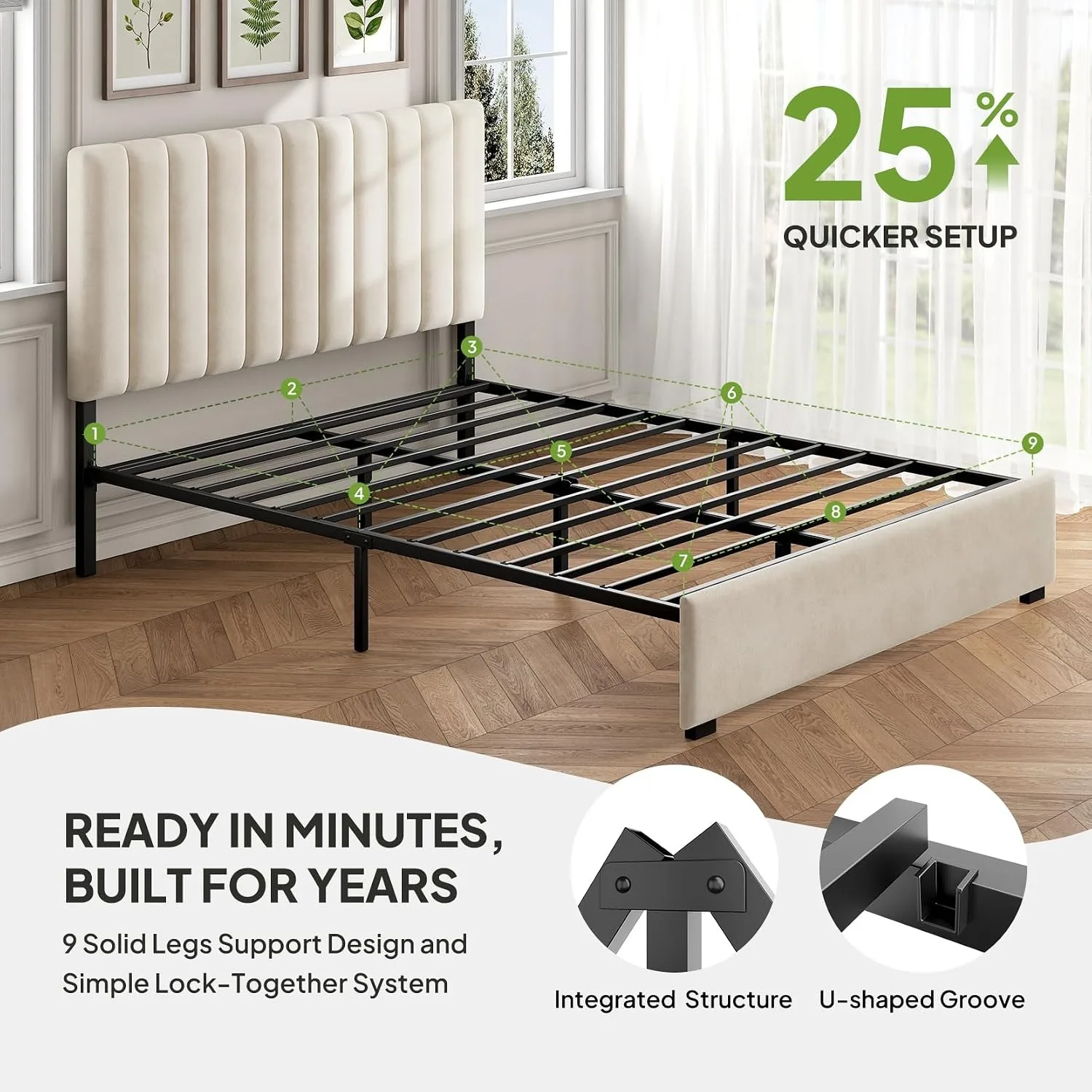 Thumbnail 2 - #4 Cheapest Upholstered Headboards Deals You Can Get