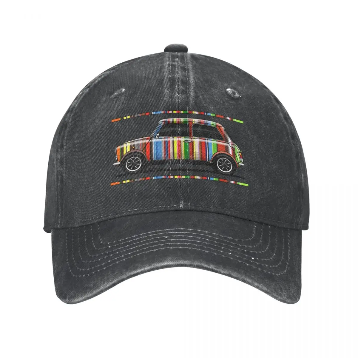 My drawing of the cool british utility vehicle with designer's stripes Cowboy Hat funny hat Fishing cap Mens Caps Women's