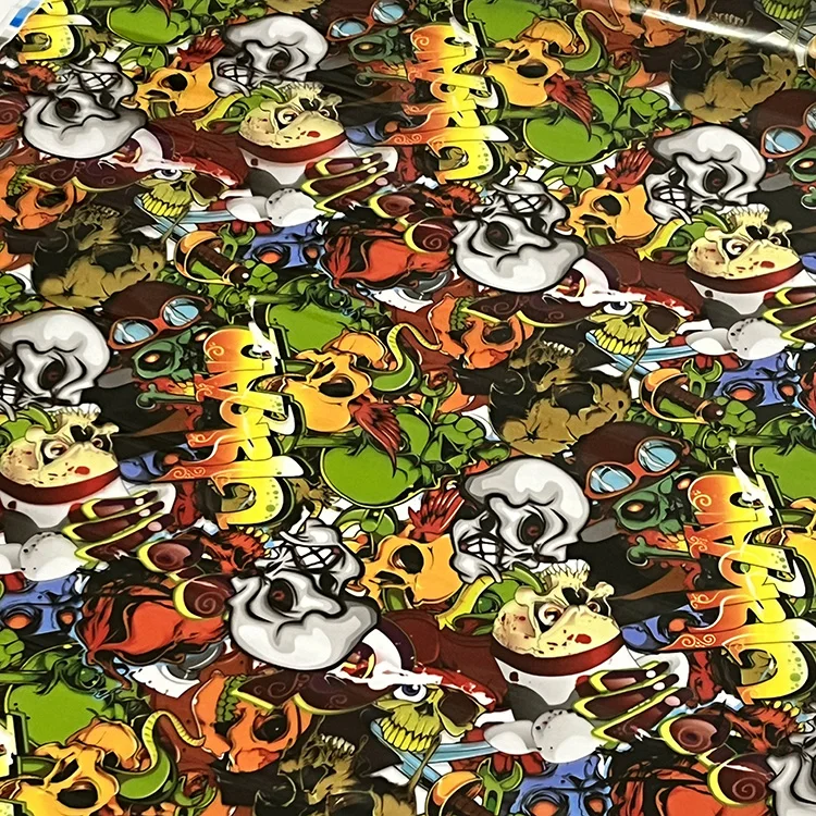 

Width 50CM Water Transfer Printing Film Cartoon Skull Pattern Hydrographic film Hydro Dipping Print Film