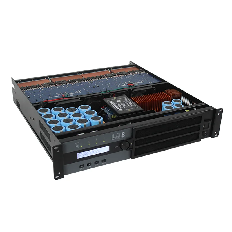 La8 sinbosen 4 canais 2u dsp amplificador de potência 2200w classe td terno linha profissional orador disposição