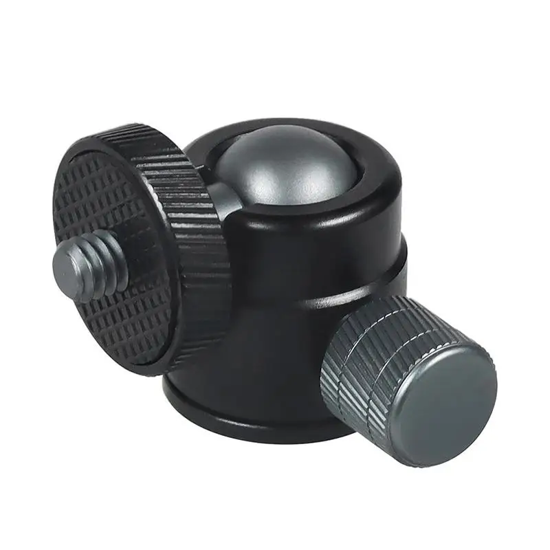 Mini Ball Head 1/4" Screw Mount 360 Swivel For Camera Camcorder DV LED Light Bracket Tripod Action Camera Stand