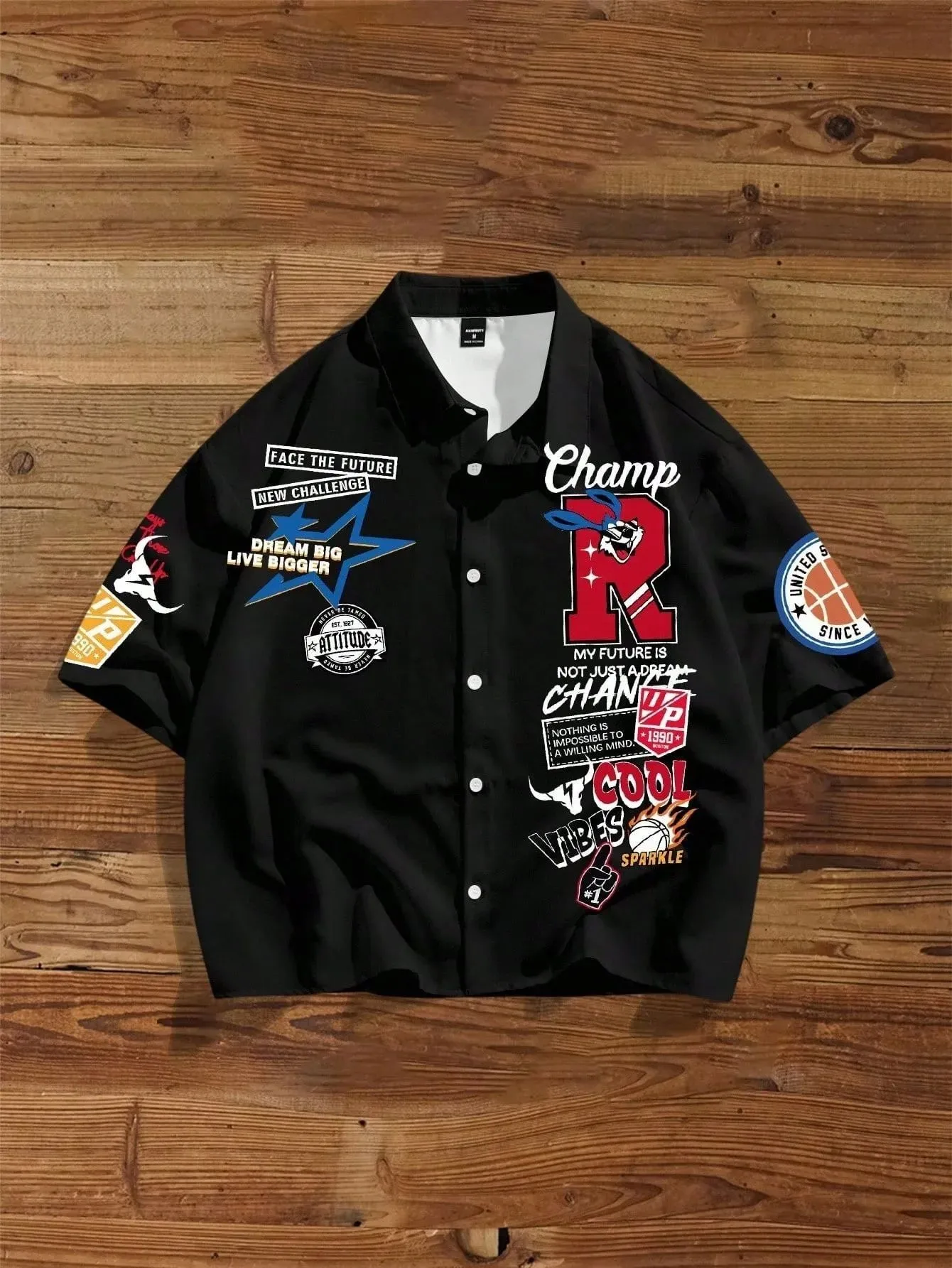 

Новая мужская рубашка с короткими рукавами на лето 2024, дышащая повседневная и модная уличная одежда с 3D принтом