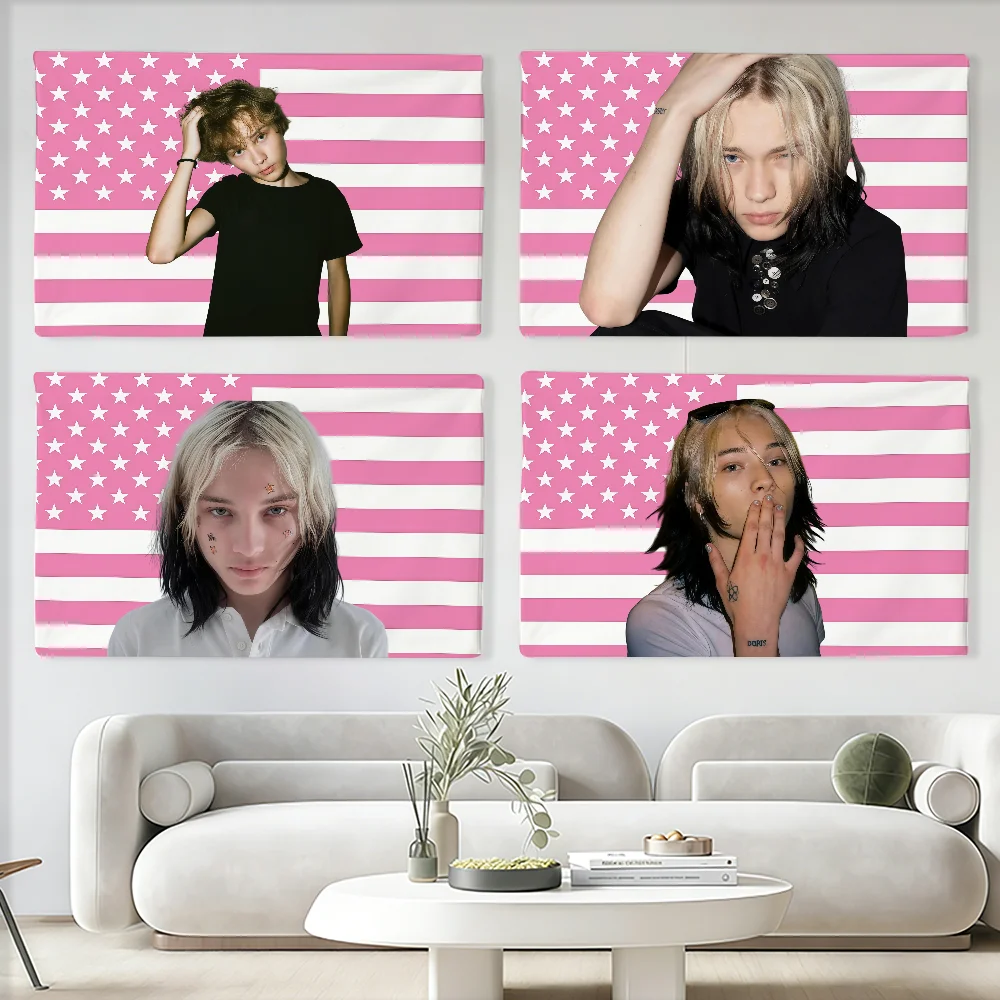 Amerikanischer Rapper Nettspend Flagge, geeignet für Party, Club, Outdoor, Innenbereich, Wandkunst, Dekoration, Banner, Geschenk