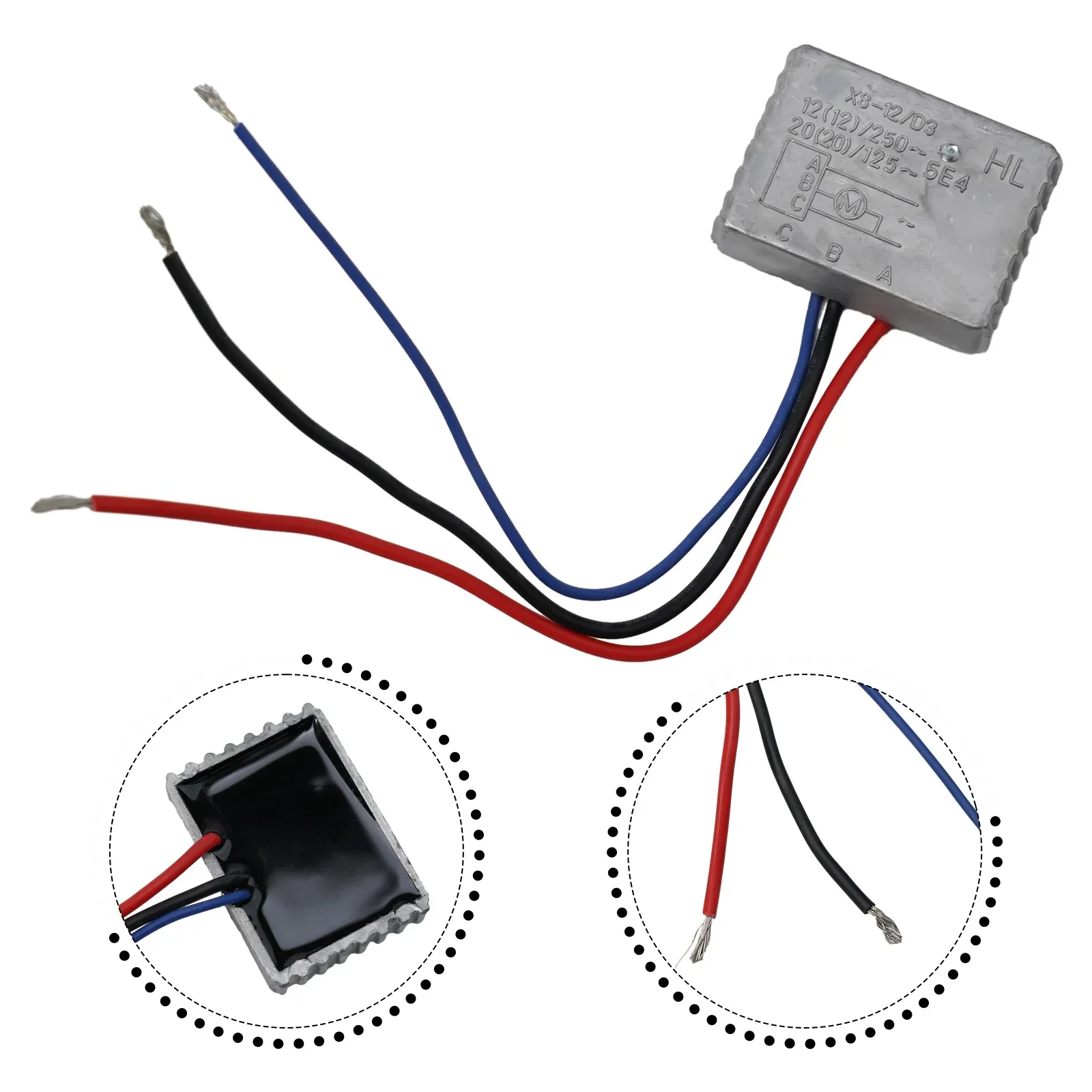 Soft Start Current Limiter Module  Dustproof Encapsulated Rear Cables  Enhances Starting Performance of Machines and Power Tools