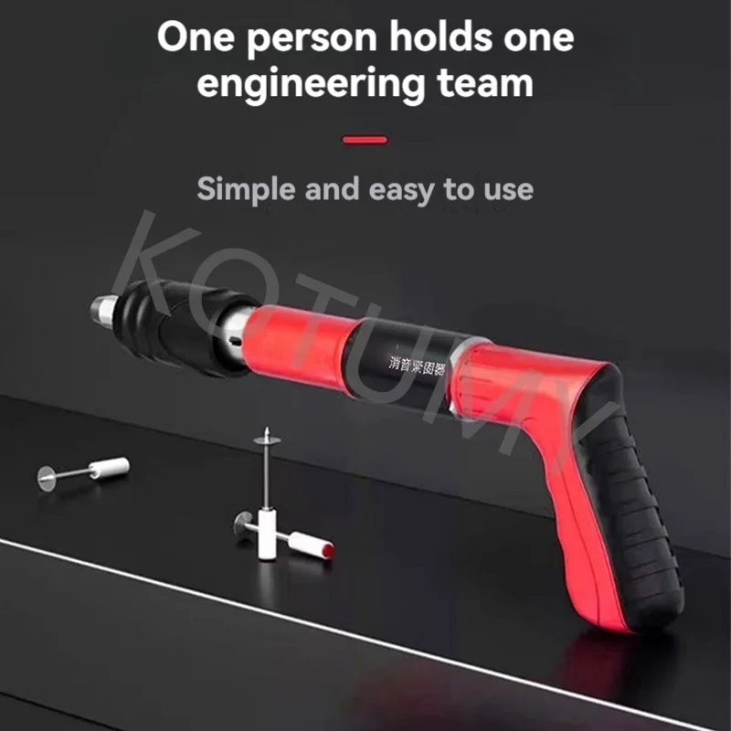 Handheld Mini Canhão De Teto Nailer, poderoso fixador de concreto, silenciador, uso doméstico, fixo Manual Madeira Com Base Painel De Máquinas