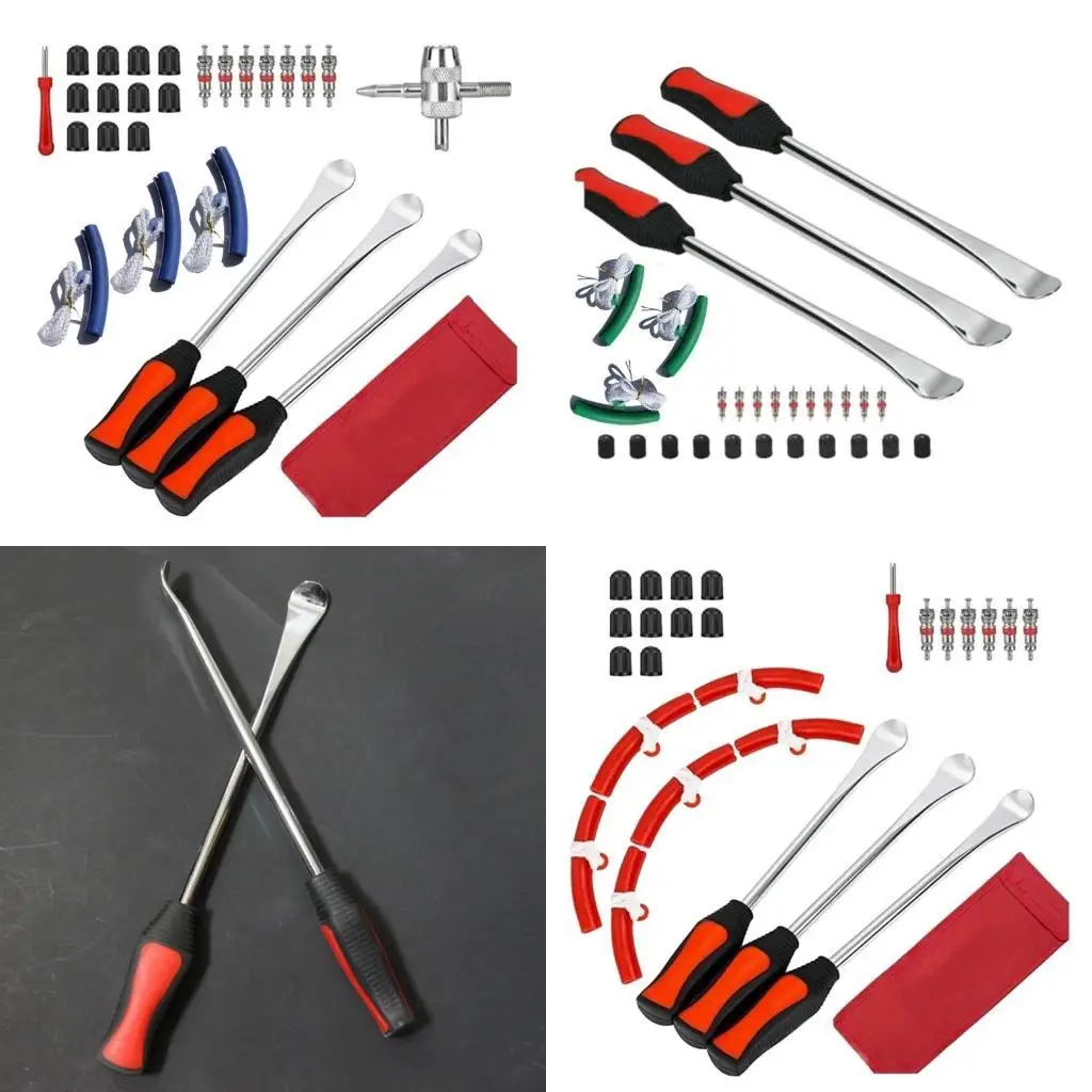 

652F Bicycles Tire Lever Tyre Spoon Iron Changing Tool, Motorcycle Tire Levers Protector Tire Changing Tool