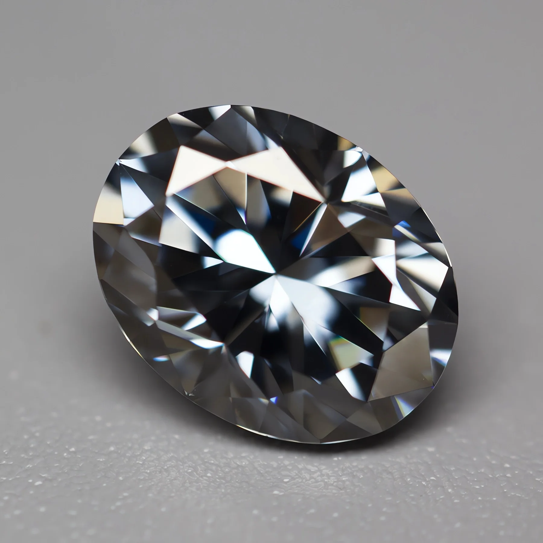 Moissanite Stone With Certificate Gray Color Oval Cut 0.5-5.0ct Certified Moissanite Loose Gemstone Positive Pass Tester GRA VVS