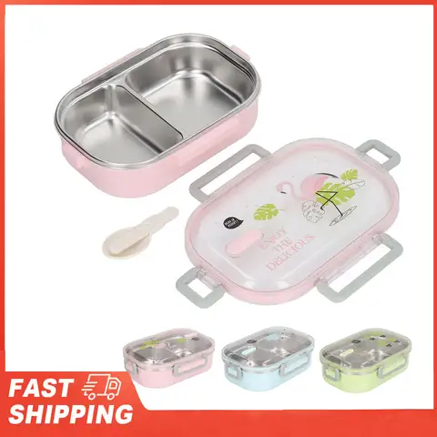 Thermal Insulation Lunch Box Stainless Steel Lunch Box Compartment Liner Japanese Style Leak Proof Container for School Student