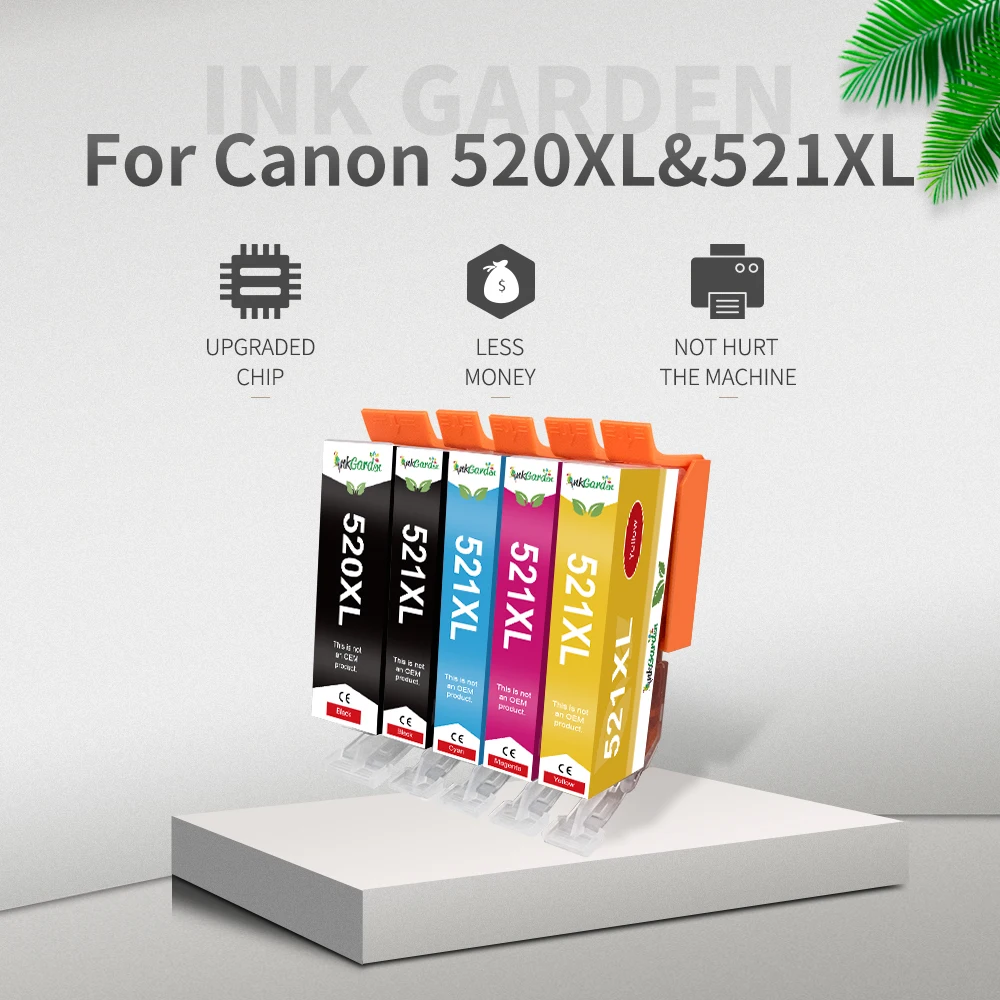 520XL 521XL Ink Cartridge For Canon PGI 520 521 CLI Compatible USE PIXMA MP540 550 560 620 630 640 iP3600 4600 4700 Printer XL