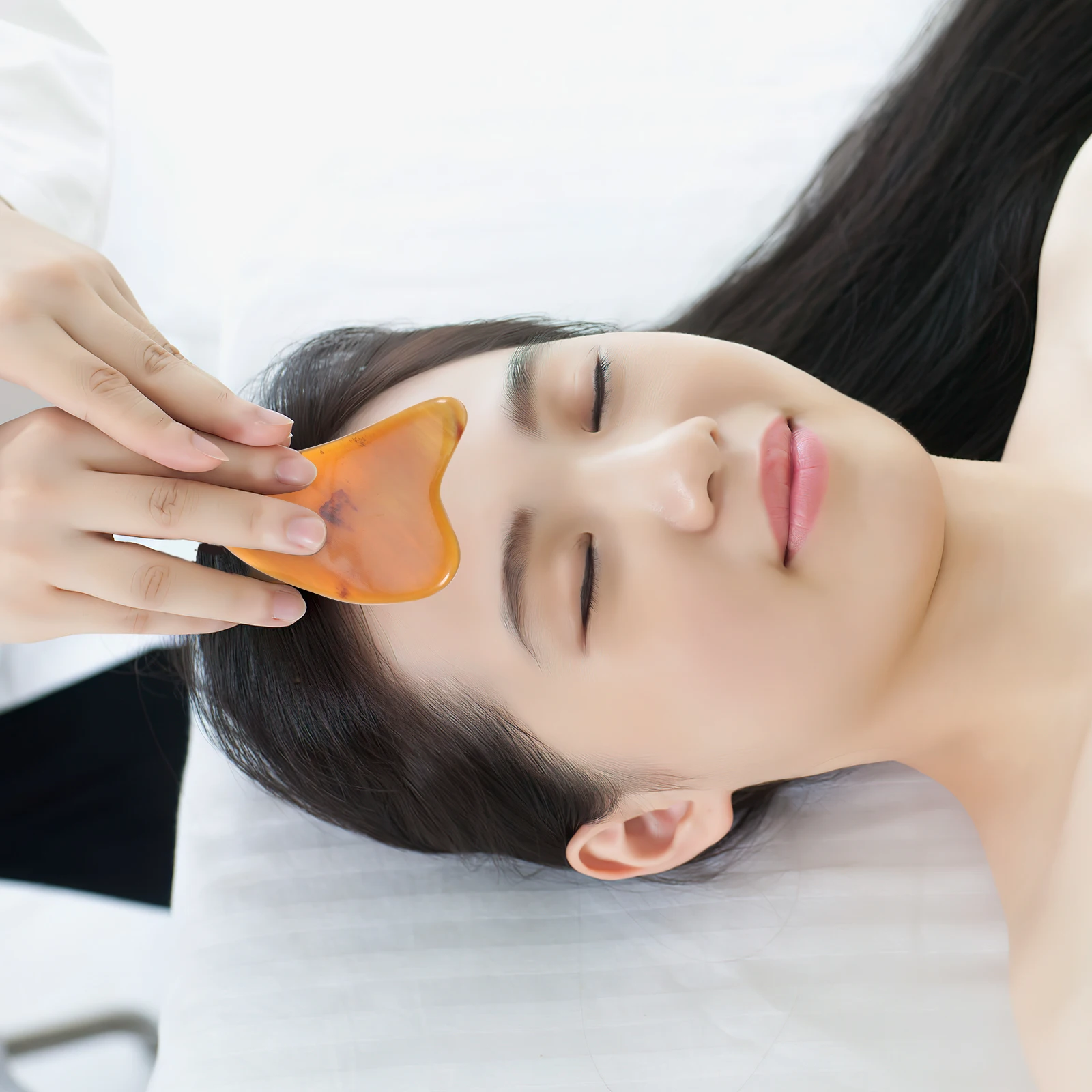 

1pc Ox Horn Scraping Massage Tool Portable Face Neck Massager for Pain Scraping Board Relief Body Care Beauty Tools