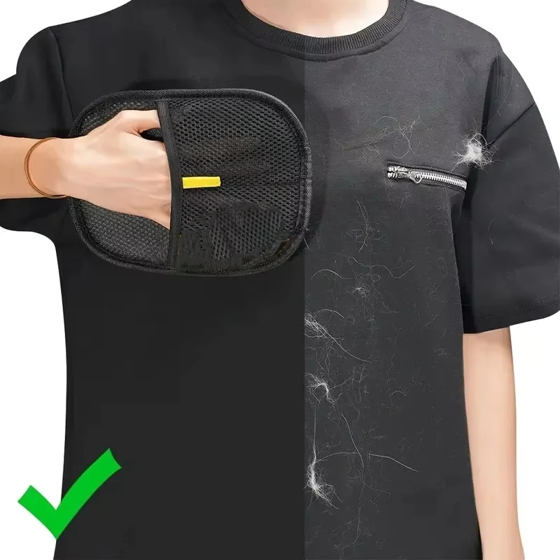 2er-Pack Wiederverwendbare Fusselbürsten & Antistatik-Handschuh zur Tierhaarentfernung von Möbeln und Kleidung – Detail 1