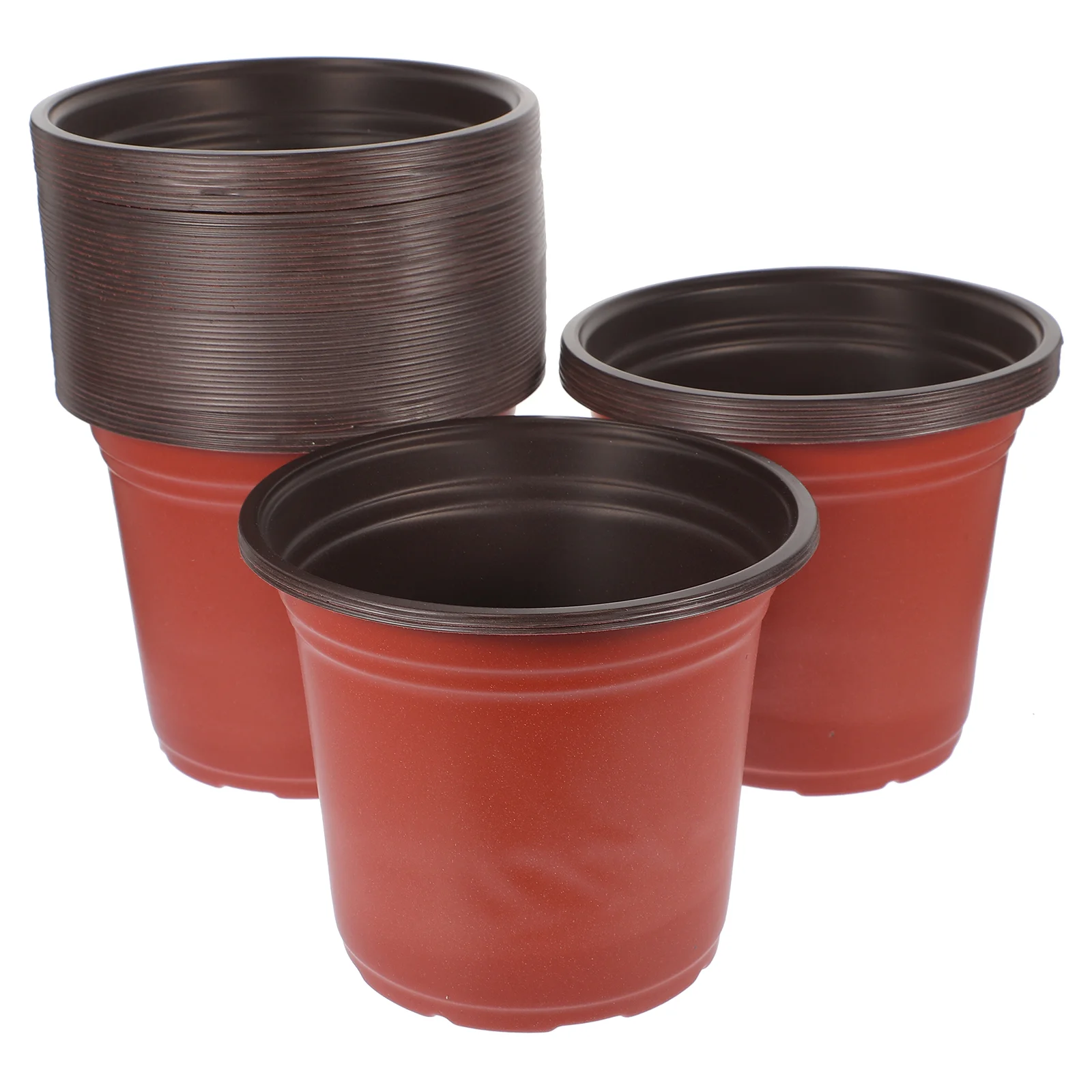 

50 Pcs Plant Pot Flower Seedling Pots Indoor Garden Supply Green Plants for with Drainage