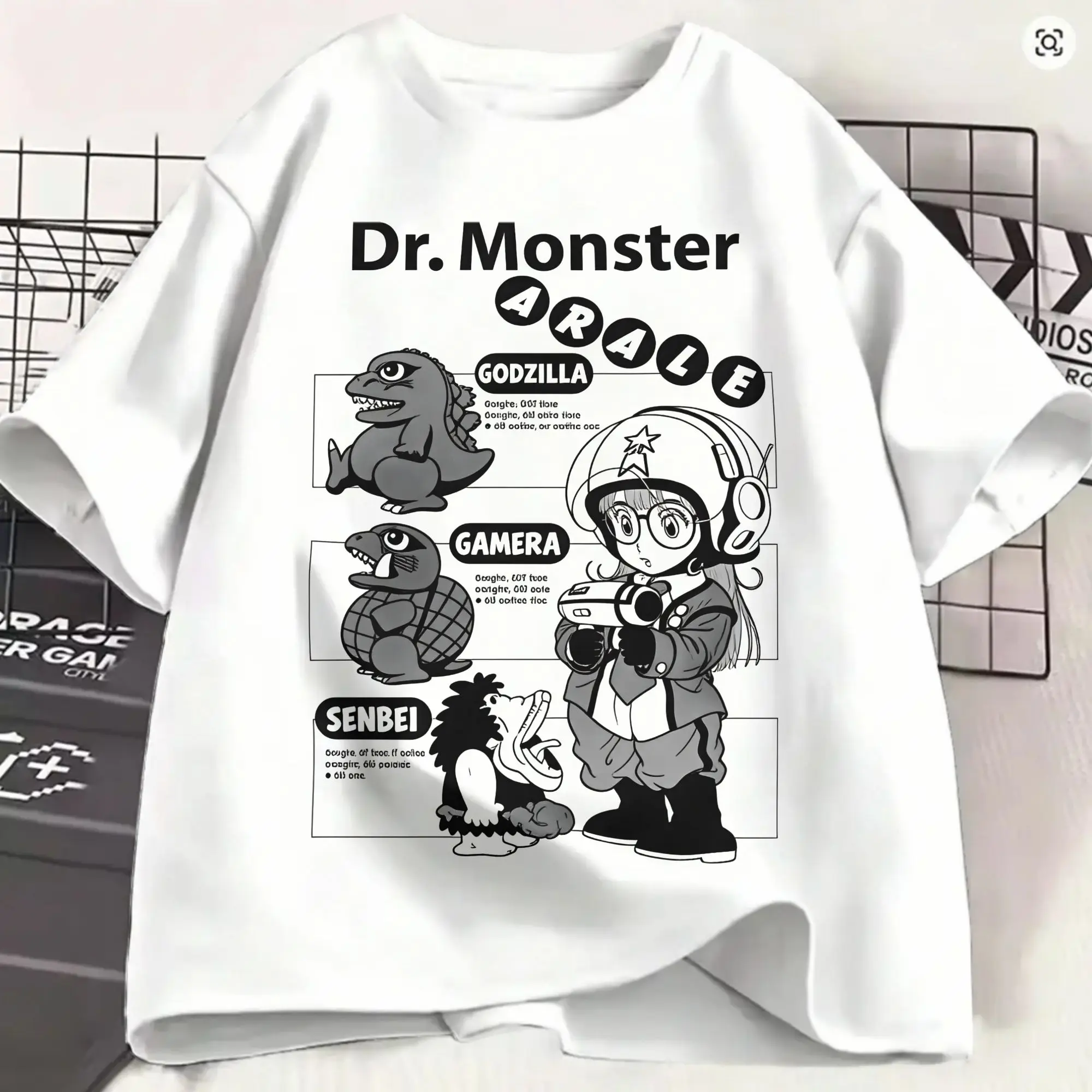 Dr Slump Arale T-Shirt Summer Arale Harajuku T Shirts Male 100% Cotton Crew Neck Plus Size 5XL Tees Short-Sleeve Vintage Tops