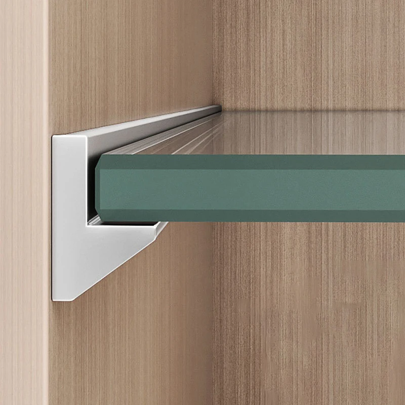 1 Buah Penjepit Snap-on dari Paduan Aluminium, Braket Kabinet Papan Kaca dari Paduan Aluminium, Braket Rak Kaca Tugas Berat, Perlengkapan Rumah