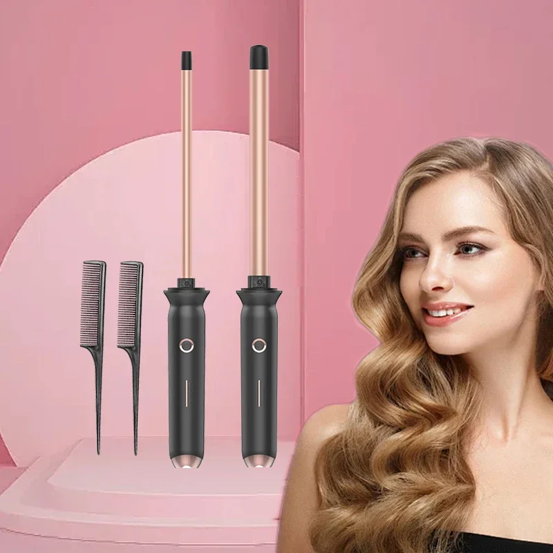 Ceramic Perm Bar 0.51 Inch Hair Salon Hot Perm To, US Plug, Fast Heating Hair Curler for Long-Lasting Salon-Style Curls,Home Use
