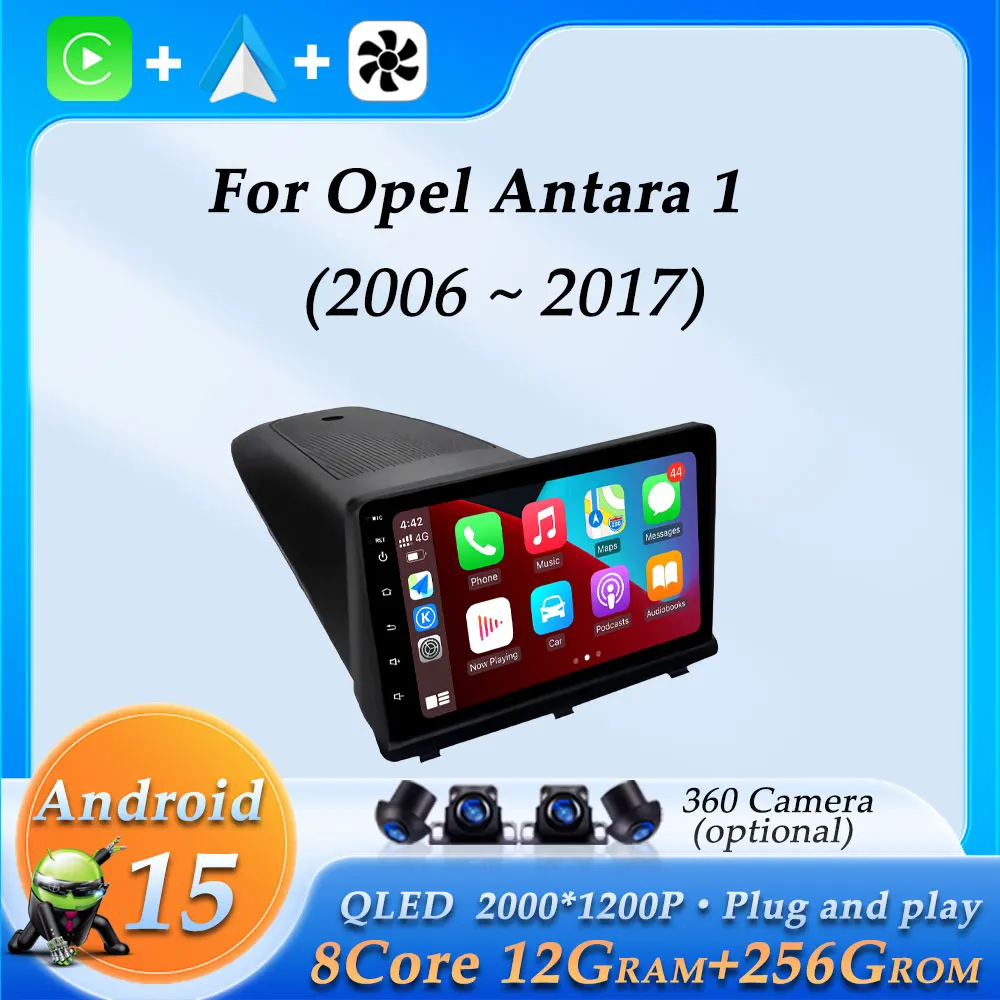 

Car Radio Video Multimedia Player Bluetooth for Opel Antara 1 2006-2017 DSP Stereo GPS Navigation Wireless CarPlay Split Screen