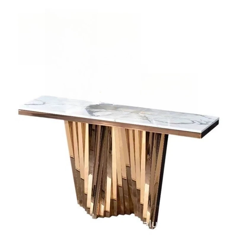 Postmodern light luxury stainless steel decorative strip case Xuan Guan Tai
