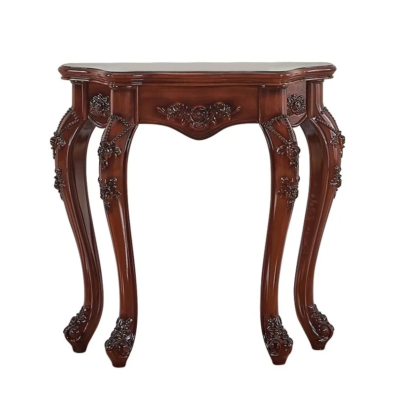 

American porch table against the wall European porch cabinet sofa back cabinet back few wall side cabinet semicircular narrow