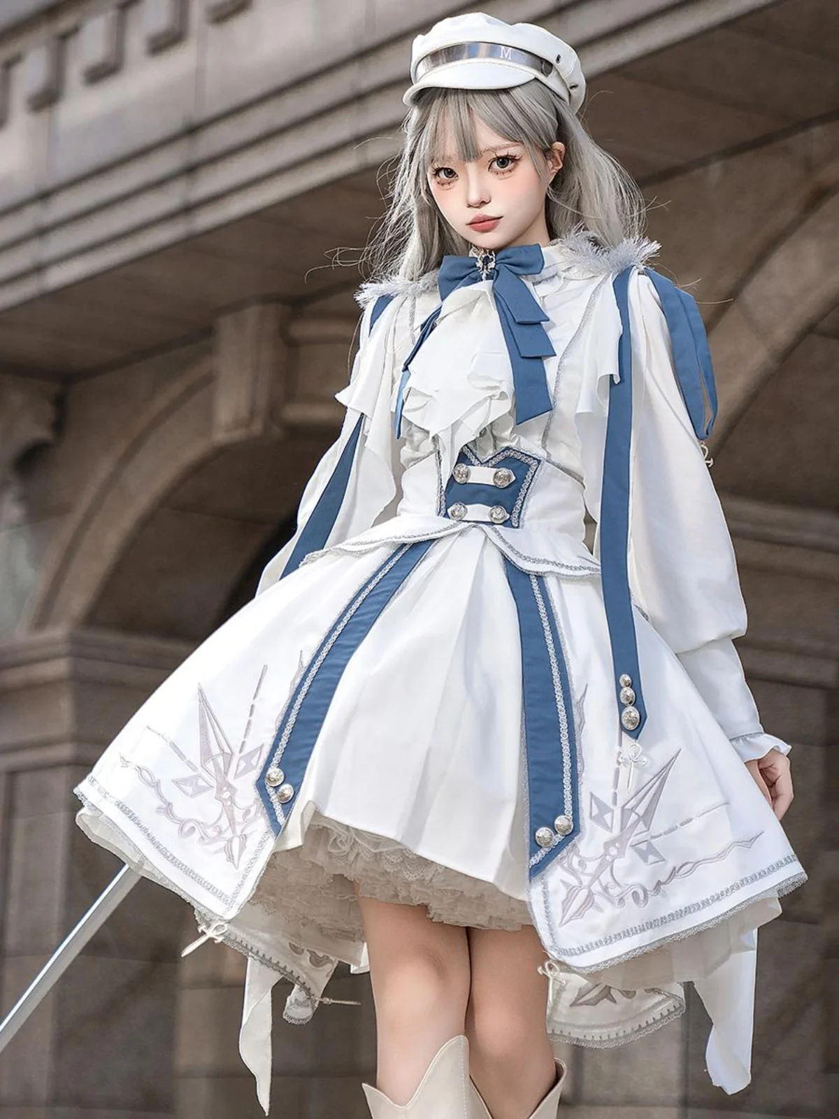 

Original Gift Saint Knight Lolita Set Casual Prince Military Sle Outfit Soft Doll Clothes for All Seasons