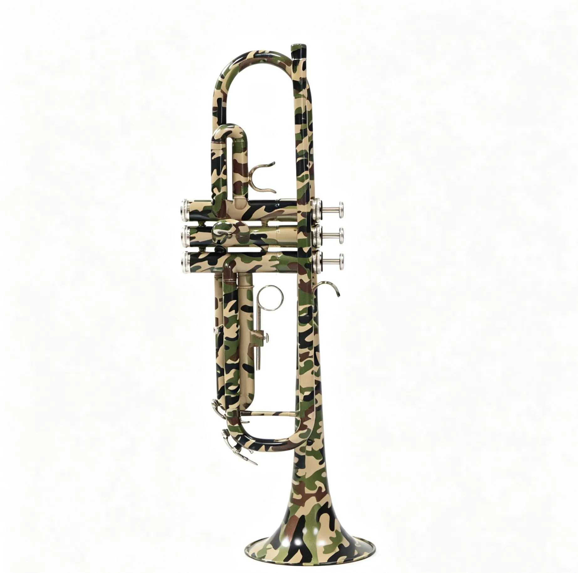 Camouflage Color Surface Finishing Normal Level Yellow Brass Material Brass Instruments Trumpet