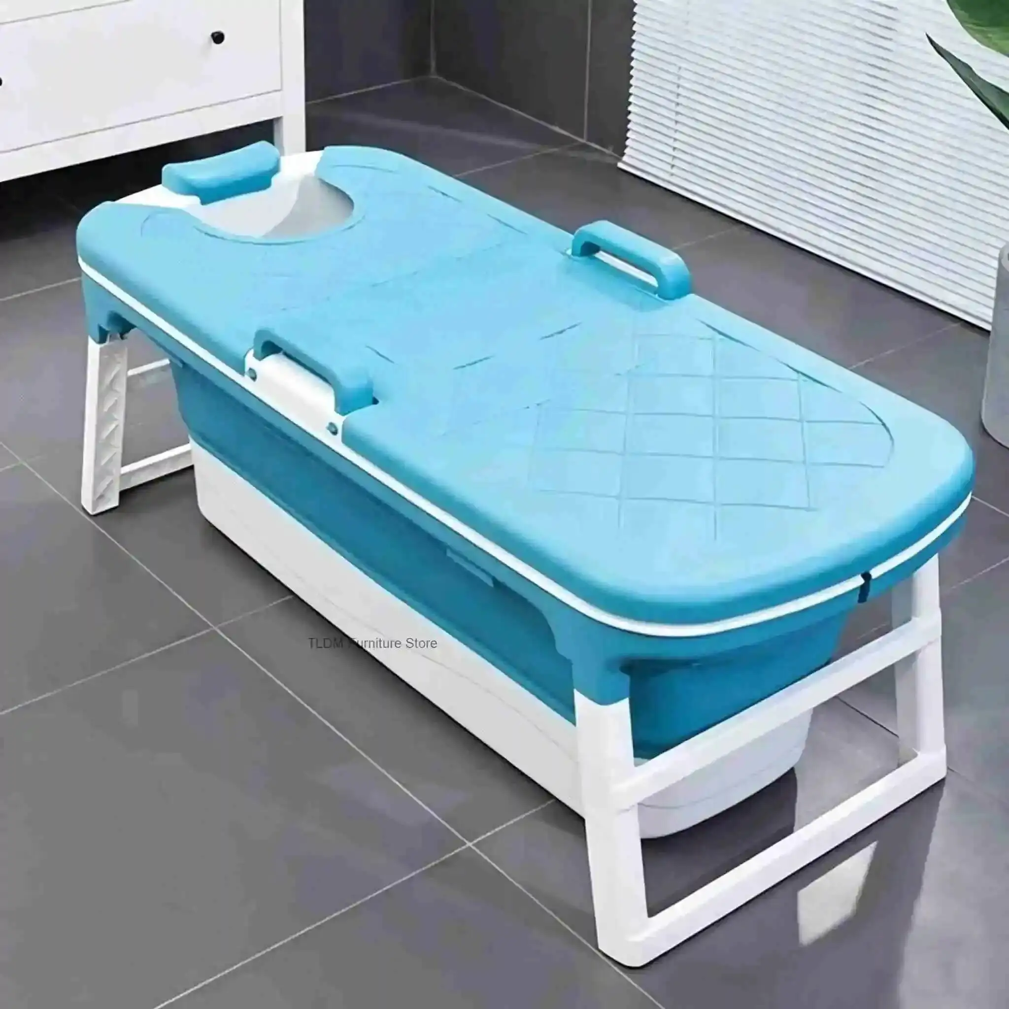 Large Modern Tub Portable Bathtubs Bathtub Household Hot Adult Folding Bathroom Thickened Plastic Massage Spa Bath Bucket R