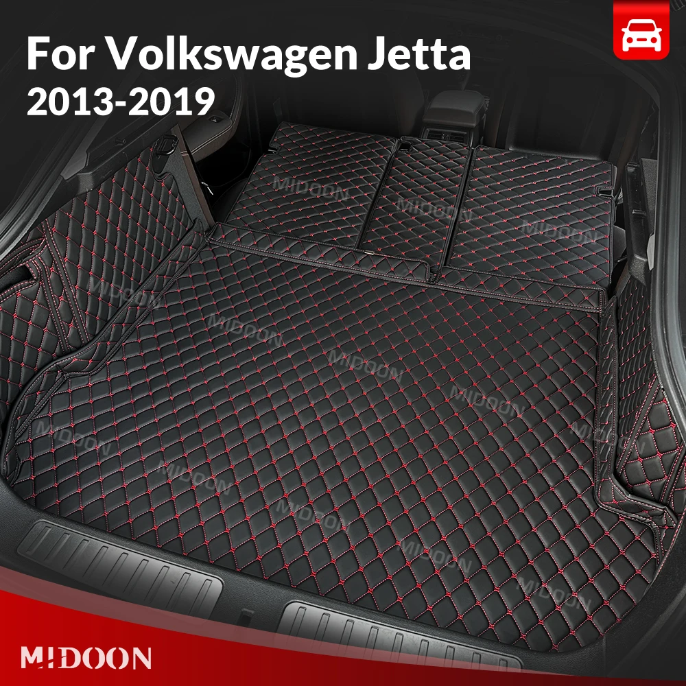 

For Volkswagen VW Jetta 2013-2019 Auto Full Coverage Trunk Mat Car Anti-dirty Pad Protector Cargo Liner Interior Accessories