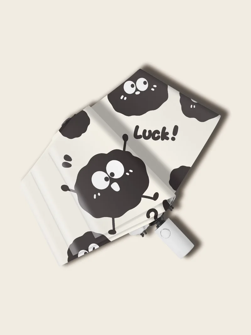 

Безопасность, защита от отскока, автоматический складной зонт, защита от солнца, маленький угольный шар, милый зонтик от солнца для женщин