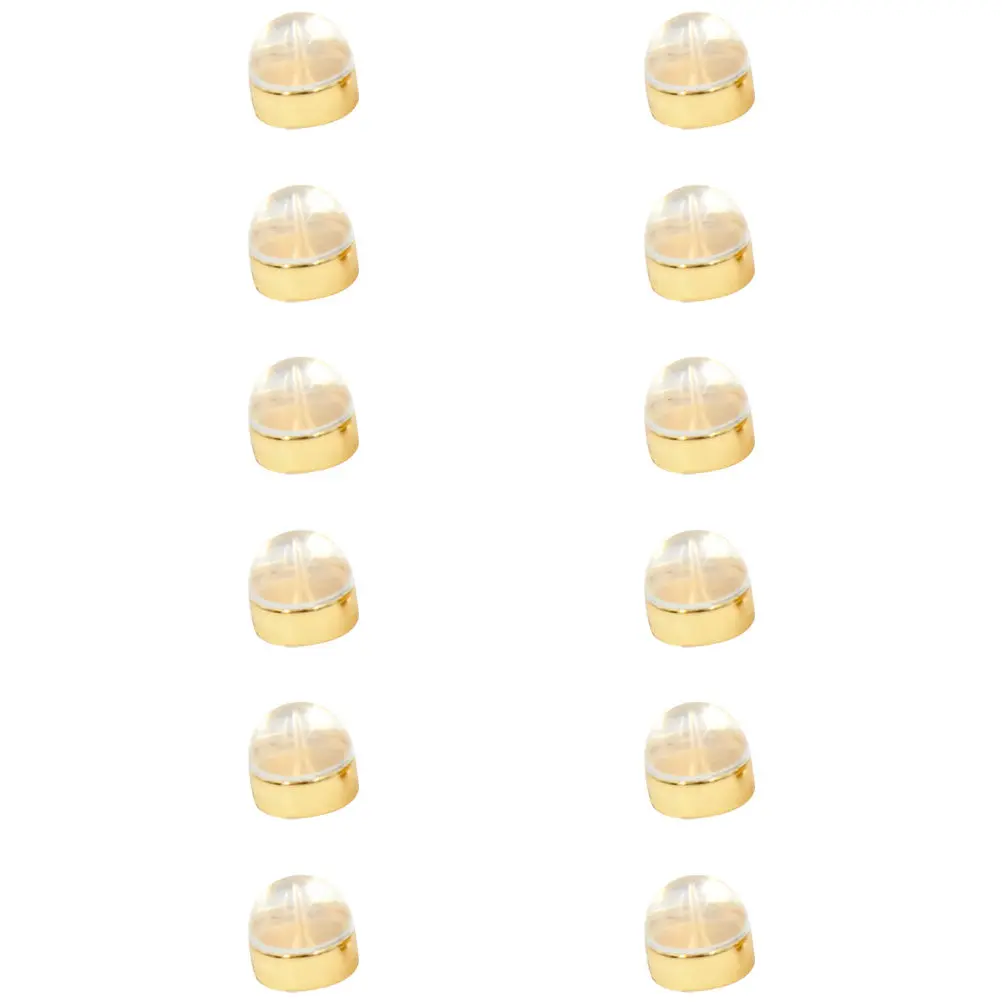 

12pcs Back Stopper Silicone Secure Stud Earring Backs Replacement Jewelry Making Repair Supplies Earring Accessories