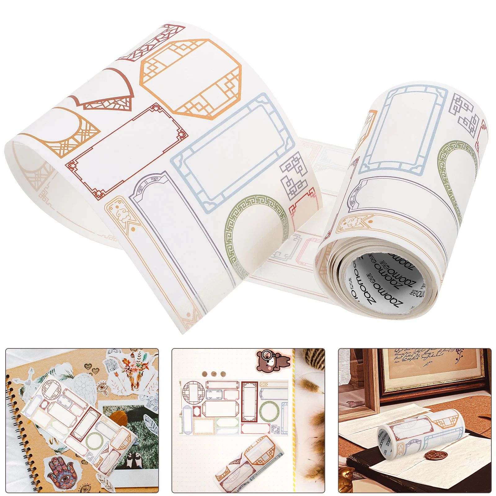 Tape Washi Multifunctioneel bedrukt Craft Making Stickers Scrapbooking Retro Decoratief Crafting