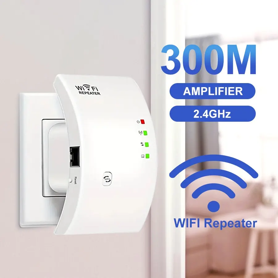 PIXLINK 300Mbps 2.4G Wifi Range Repeater Wi-Fi Amplifier Home Network Extender Wi-Fi AP Mode Extendor Long Internet WR01