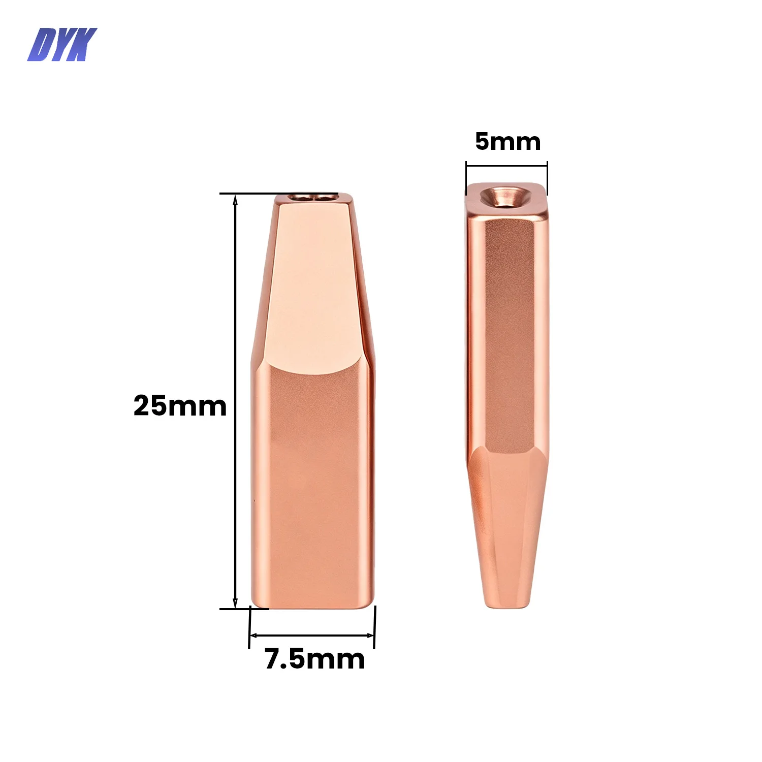 10Pcs/lot Double Wire Guide Nozzles for Laser Welding Head Dual Wire Feed Laser Welding Nozzles for SUP/Reflar/ HANWEI/WSX