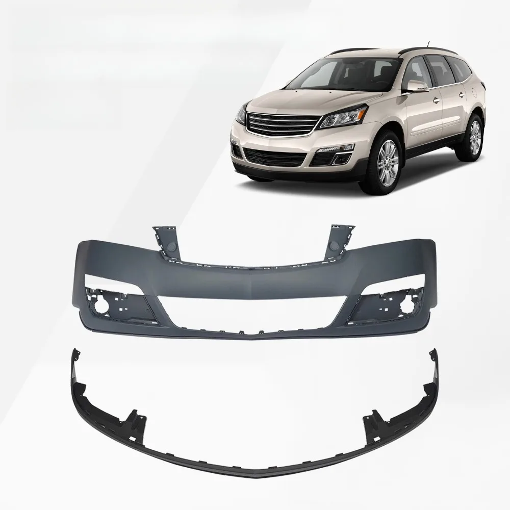 Front Bumper Lower&Upper Cover Assembly Kit Set For 2013-2017 Chevy Traverse