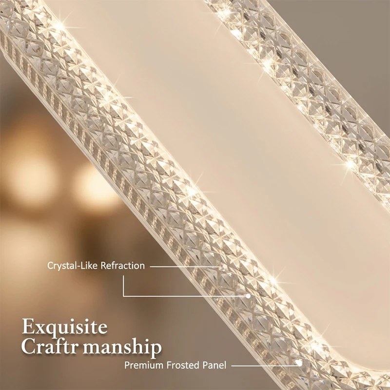 LED Crystal Style Wall And Ceiling Lamp 85-240V Warm/White Light 30/40cm Minimalist Lighting for Corridors Hallways Bedrooms