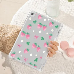 Samsung Galaxy soft back cover, suitable for Tab A7 lite 8.7, S7/S8/S9/S9FE 11, A8 10.5, A9+,S7+/S8+12.4 inch, built-in pen slot