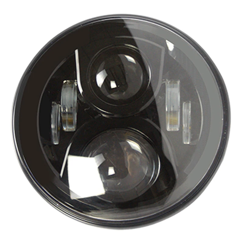 

2PCS 7 Inch Round LED Headlight High Low Beam for Wrangler JK Rubicon Sahara LANTSUN J224