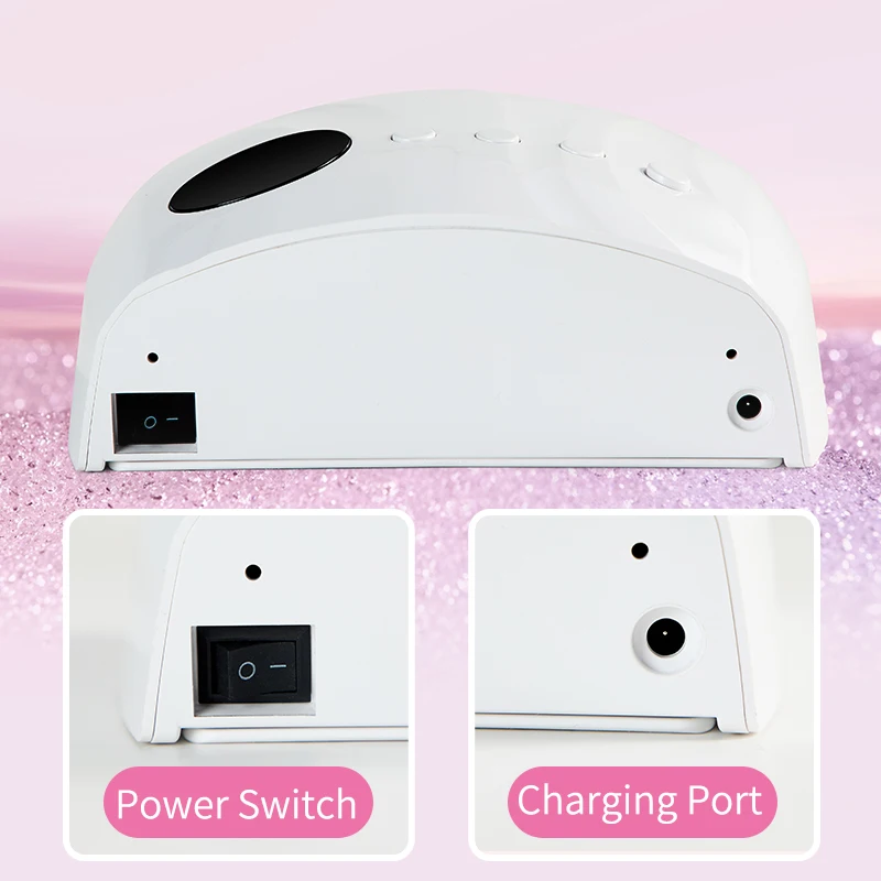 45개 LED 네일 드라이어 LED 네일 램프 UV 램프, 모든 젤 네일 폴리쉬 경화용, 모션 센서 내장, 매니큐어 페디큐어 살롱 도구, 넓은 공간 사용 가능