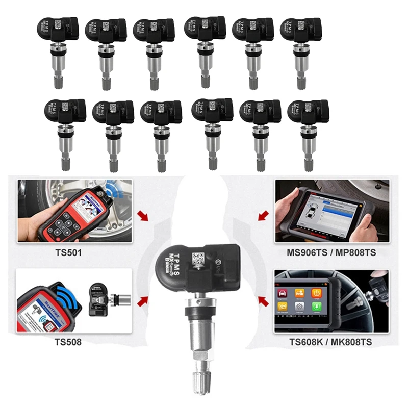 การเขียนโปรแกรม TPMS Sensor 315/433MHZ Universal 2 In 1 Mx-Sensor ระบบตรวจสอบความดันยางซ่อมเครื่องมือสําหรับ-Autel