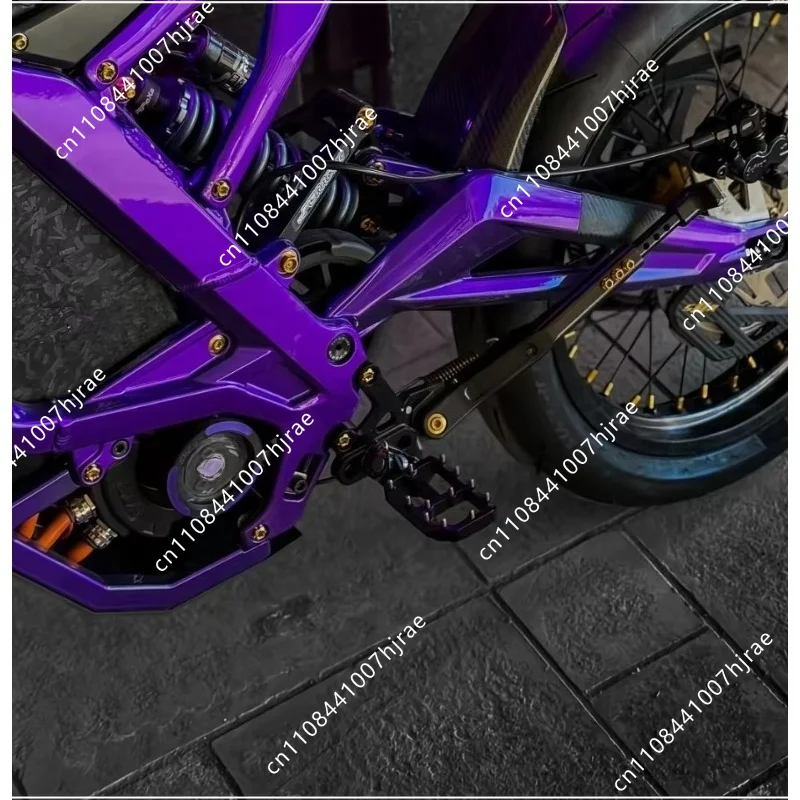 CNC Aluminum Alloy Foot Pegs Replacement Accessory For Sur Ron Ultra Bee Electric Off‑Road Dirt Bike