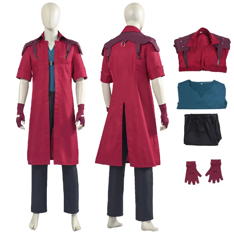 

Игра Devil May Cry Dante Косплей Костюм Данте Костюм Пальто Перчатки Наряды Хэллоуин Карнавальная Униформа Для Ролевых Игр для Мужчин