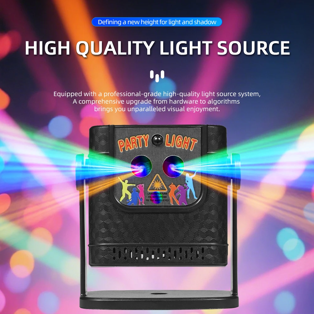 Mini 60 Patterns Projector Party Effect Lights DJ Disco Holiday Christmas Dance Bedroom Decoration Car Lamp Show Gift image 2