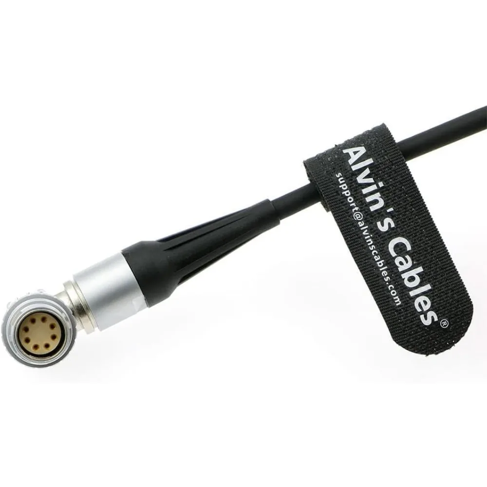 كابل طاقة من GPI Pro 24V 1S 303 إلى الزاوية اليمنى 8 Pin أنثى لكابلات ARRI Alexa Mini Camera Alvin #4