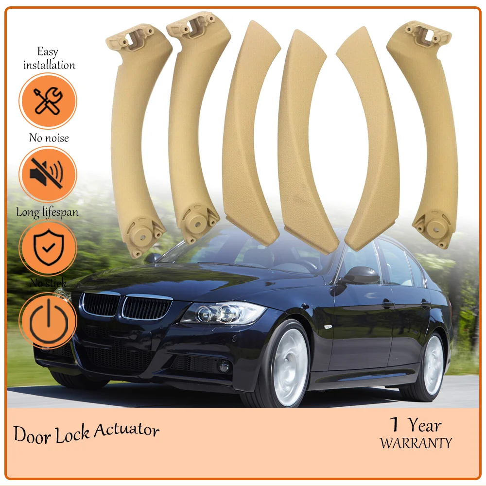 

Reliable 6PCS Left Right Inner Door Pull Handle Set Black Beige Gray Fit BMW E902005-2012 OE 51417230853 5141723084951417230851