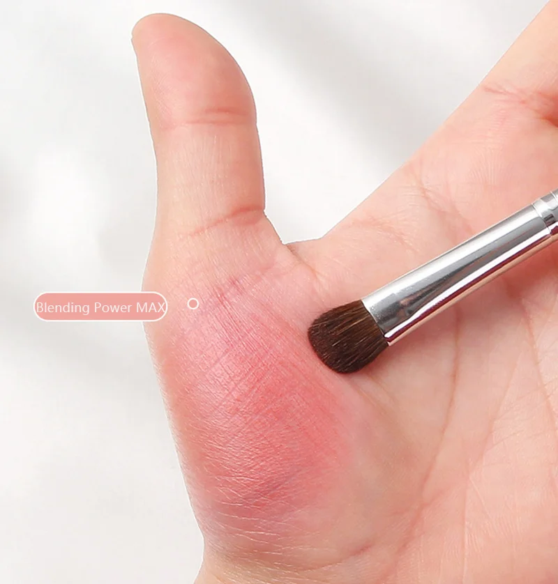 7 ชิ้นสีขาวยาวเสาไม้จับแปรงแต่งหน้าอายแชโดว์ชุดแปรงนุ่มสัตว์ผม Smudging แปรง Highlighter แปรงแต่งหน้าเครื่องมือ