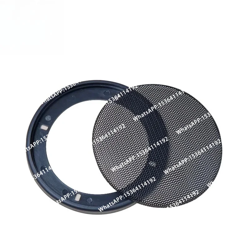 1 Pair/2pcs 4 Inch  Replacement Round Speaker Protective Mesh Metal Net Cover Speaker Grille ABS Plastic Border